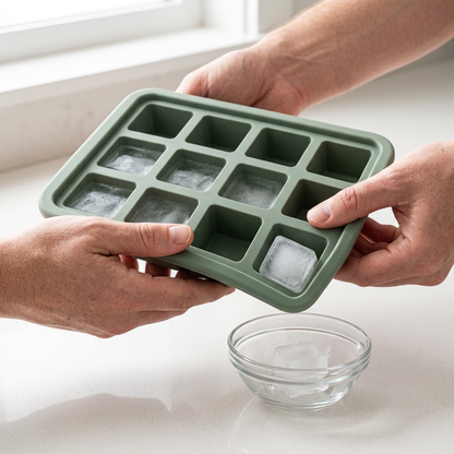 🧊 Chill in Style | 12-Cavity Ice Cube Tray | Reusable Kitchen Freezing Essential