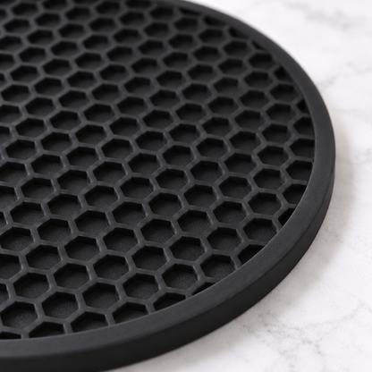☕ Everyday Comfort | Honeycomb Round Coasters | Modern Table Protection