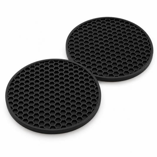 ☕ Everyday Comfort | Honeycomb Round Coasters | Modern Table Protection