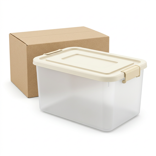 🧺 Smart Storage | Translucent Plastic Organizer | Minimalist Home Organization Box
