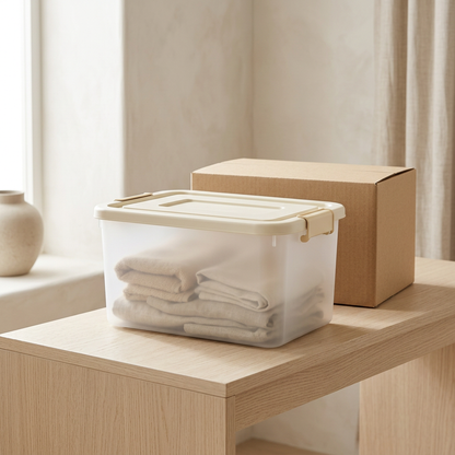 🧺 Smart Storage | Translucent Plastic Organizer | Minimalist Home Organization Box