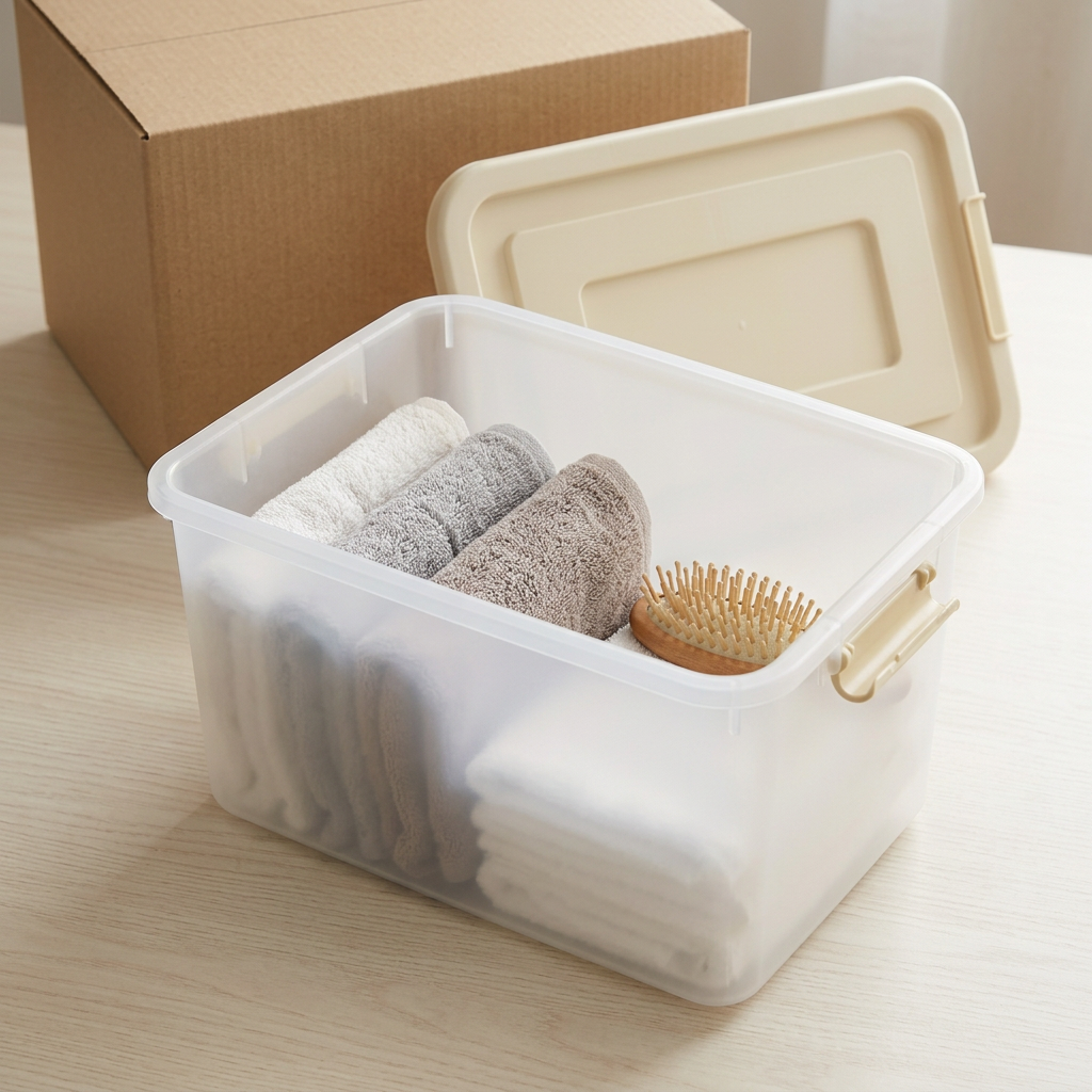 🧺 Smart Storage | Translucent Plastic Organizer | Minimalist Home Organization Box