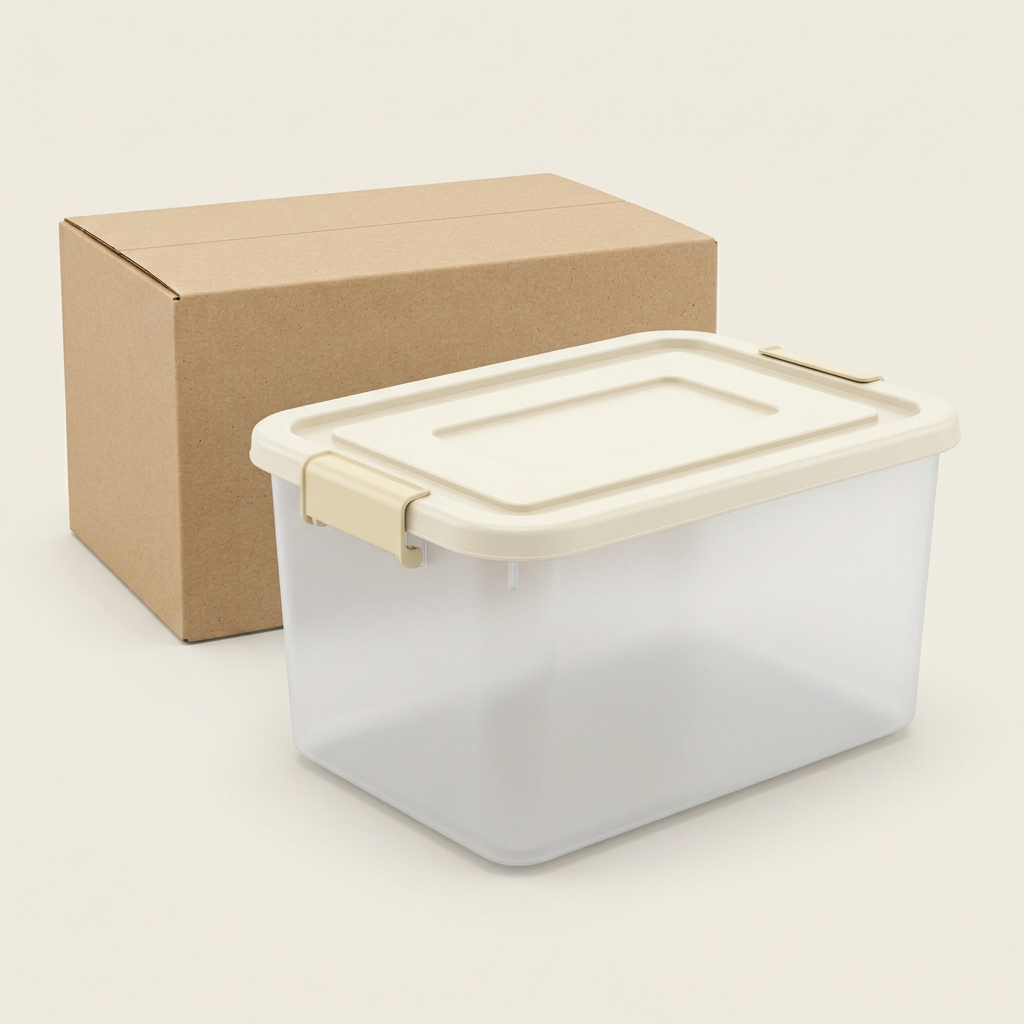 🧺 Smart Storage | Translucent Plastic Organizer | Minimalist Home Organization Box