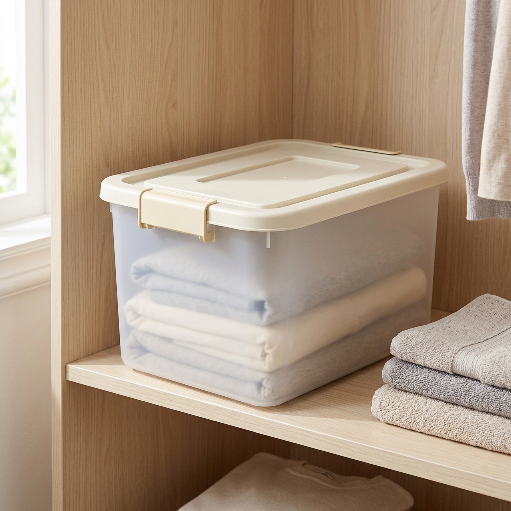 🧺 Smart Storage | Translucent Plastic Organizer | Minimalist Home Organization Box