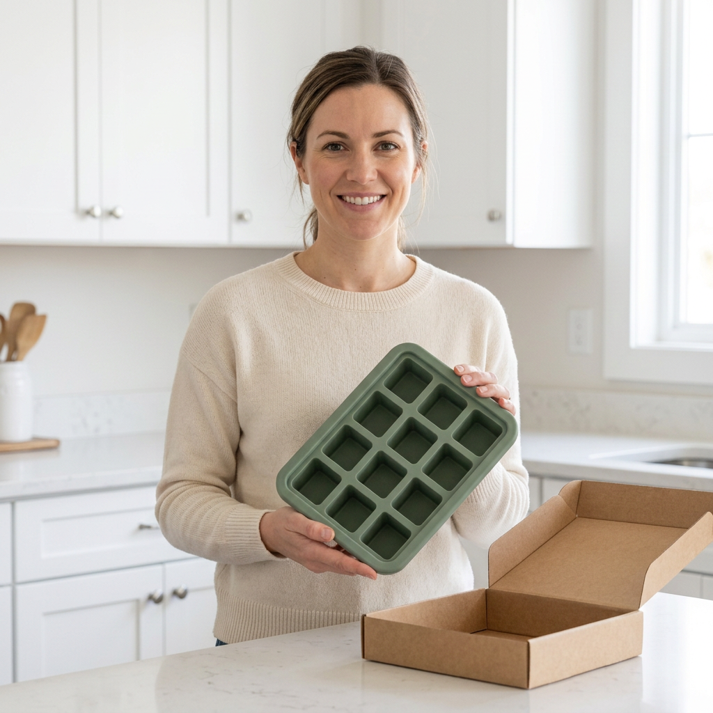 🧊 Chill in Style | 12-Cavity Ice Cube Tray | Reusable Kitchen Freezing Essential
