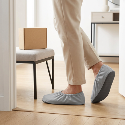 🏡 Home Protection | Reusable Fabric Shoe Covers | Dustproof Indoor Shoe Protectors