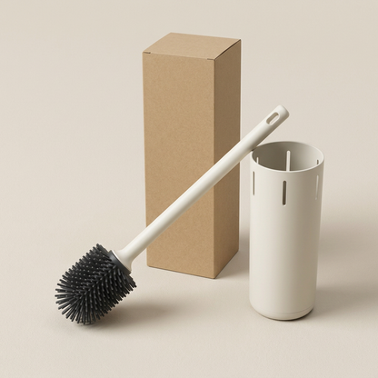🛁 Bathroom Refresh | Modern Silicone Toilet Brush | Minimalist Cleaning & Storage Essential