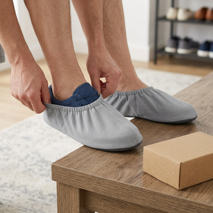 🏡 Home Protection | Reusable Fabric Shoe Covers | Dustproof Indoor Shoe Protectors