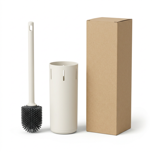 🛁 Bathroom Refresh | Modern Silicone Toilet Brush | Minimalist Cleaning & Storage Essential